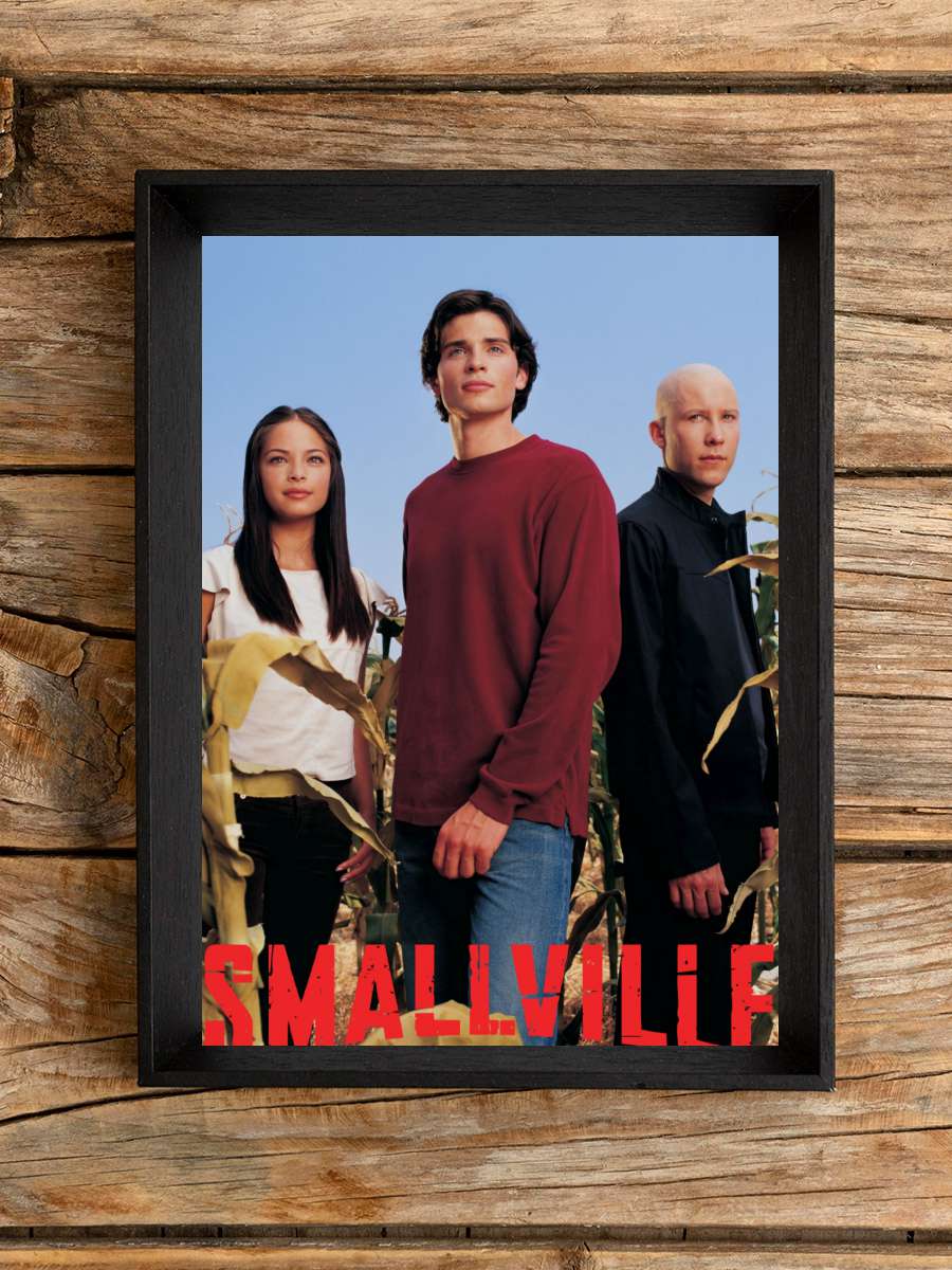 Smallville Dizi Tablo Siyah Çerçeveli Dizi Poster Duvar Tablo