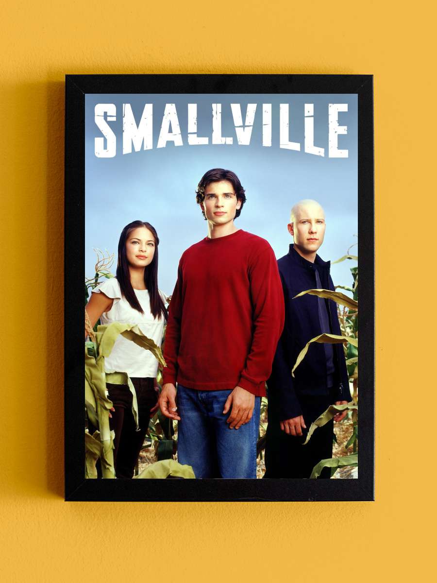 Smallville Dizi Tablo Siyah Çerçeveli Dizi Poster Duvar Tablo