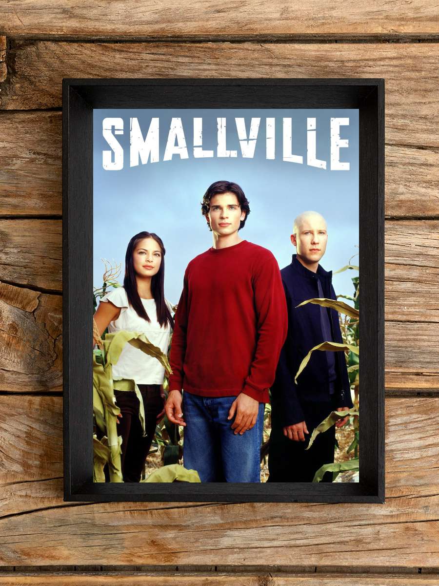 Smallville Dizi Tablo Siyah Çerçeveli Dizi Poster Duvar Tablo