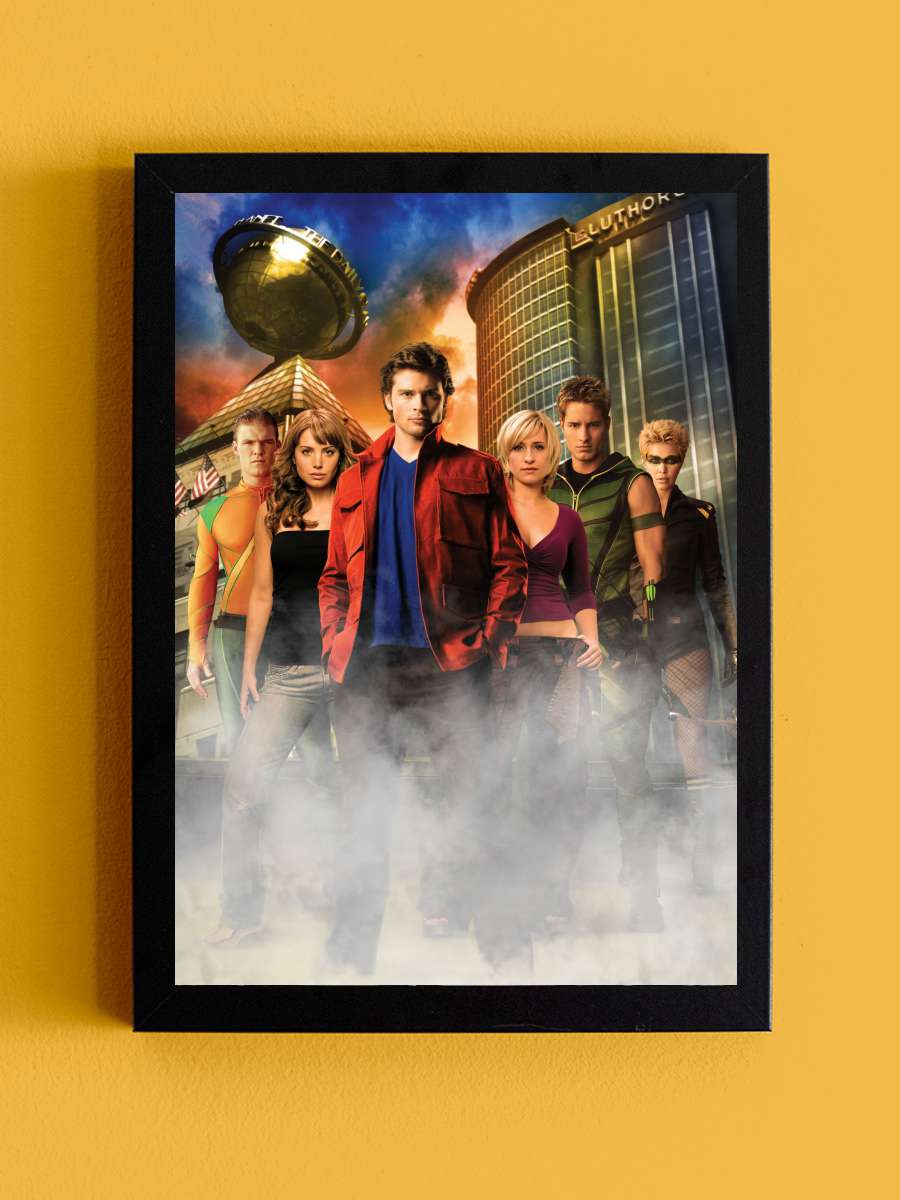 Smallville Dizi Tablo Siyah Çerçeveli Dizi Poster Duvar Tablo