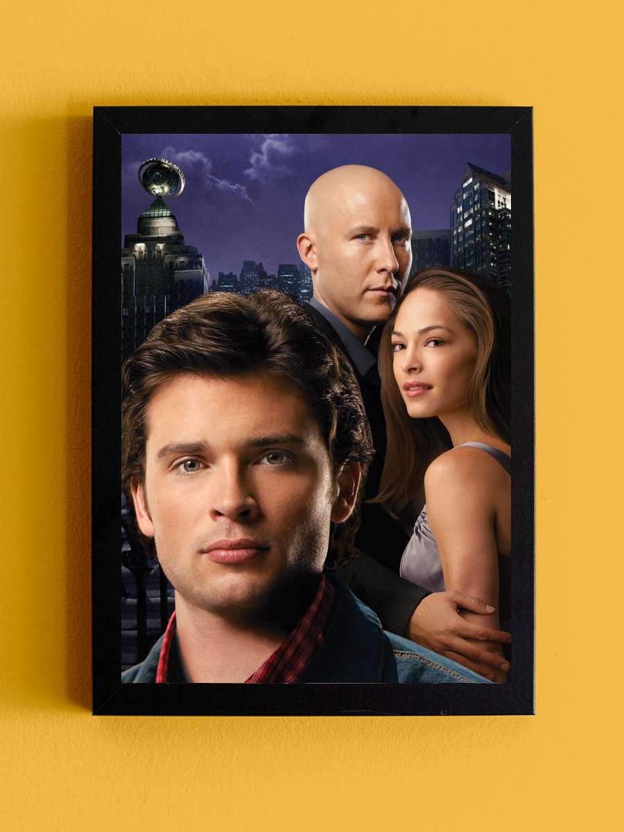 Smallville Dizi Tablo Siyah Çerçeveli Dizi Poster Duvar Tablo