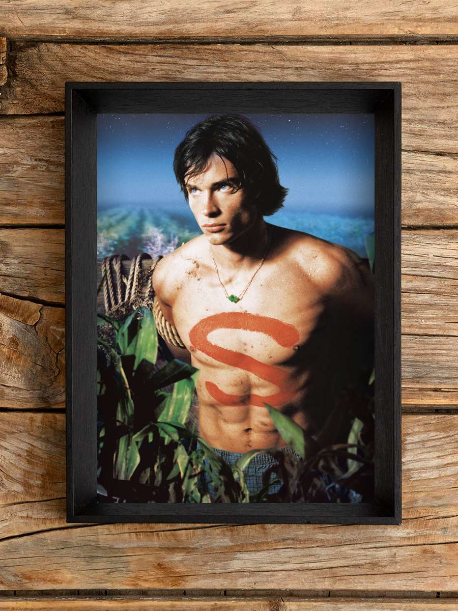 Smallville Dizi Tablo Siyah Çerçeveli Dizi Poster Duvar Tablo