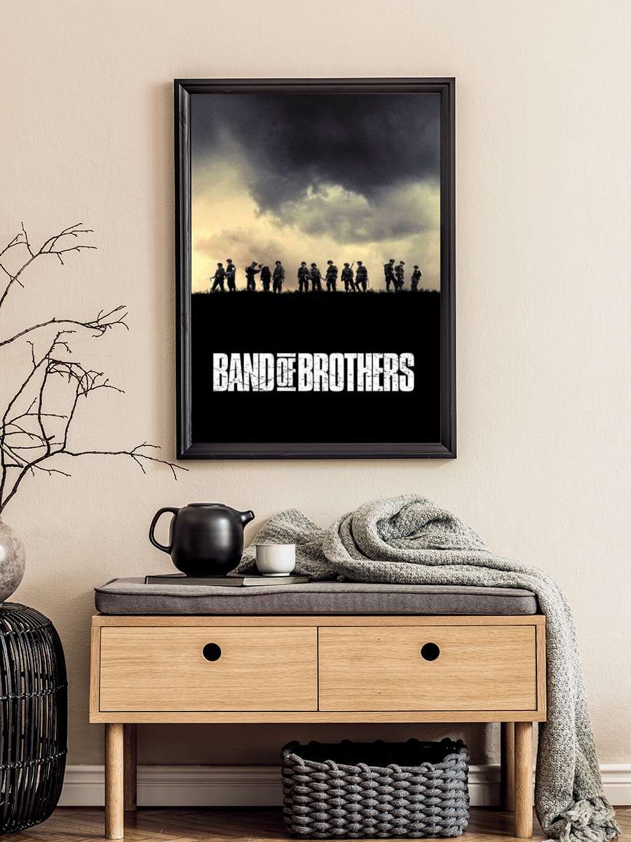 Kardeşler Takımı - Band of Brothers Dizi Tablo Siyah Çerçeveli Dizi Poster Duvar Tablo