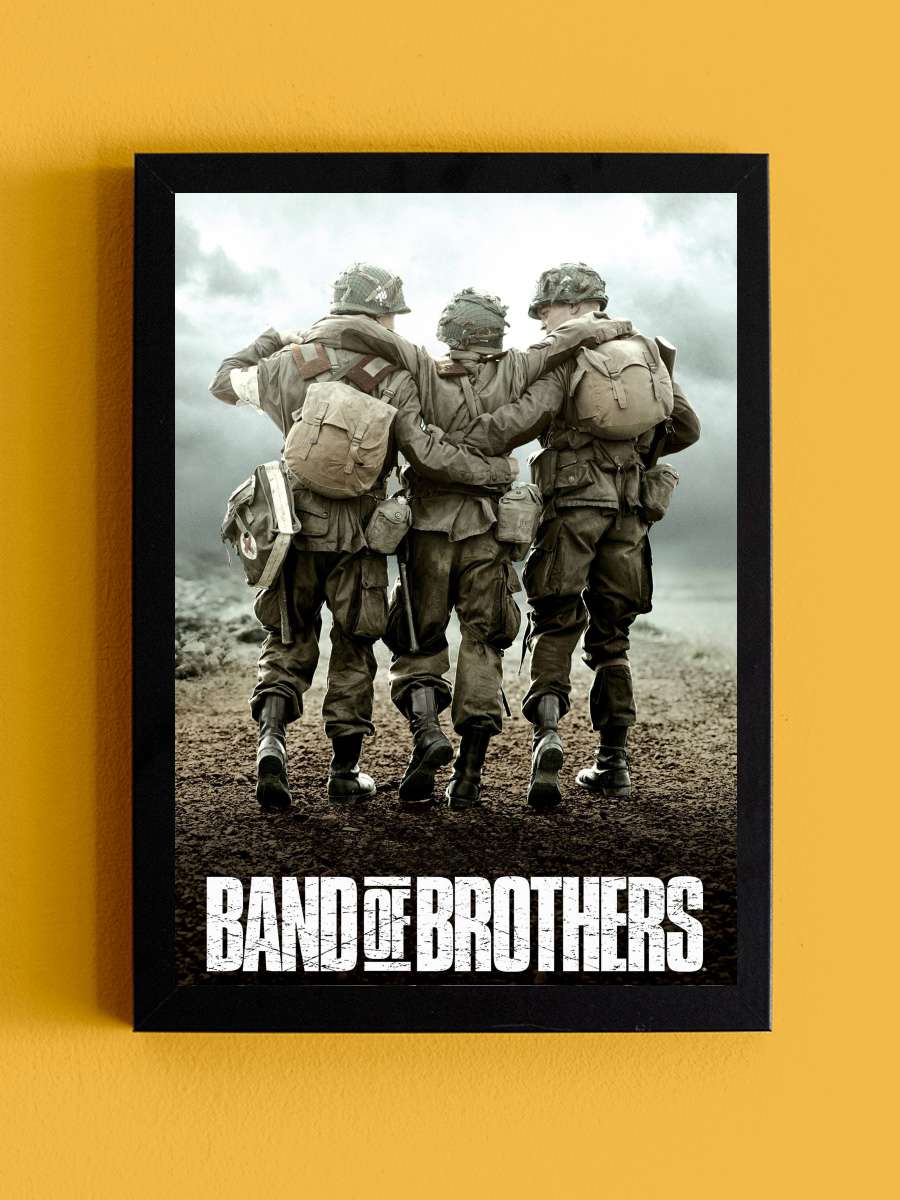 Kardeşler Takımı - Band of Brothers Dizi Tablo Siyah Çerçeveli Dizi Poster Duvar Tablo