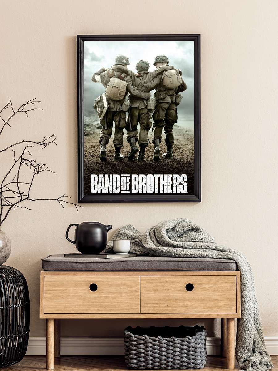 Kardeşler Takımı - Band of Brothers Dizi Tablo Siyah Çerçeveli Dizi Poster Duvar Tablo