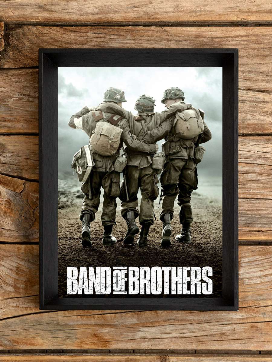 Kardeşler Takımı - Band of Brothers Dizi Tablo Siyah Çerçeveli Dizi Poster Duvar Tablo