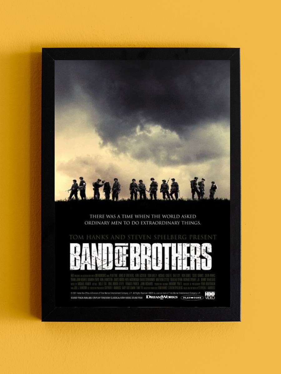 Kardeşler Takımı - Band of Brothers Dizi Tablo Siyah Çerçeveli Dizi Poster Duvar Tablo