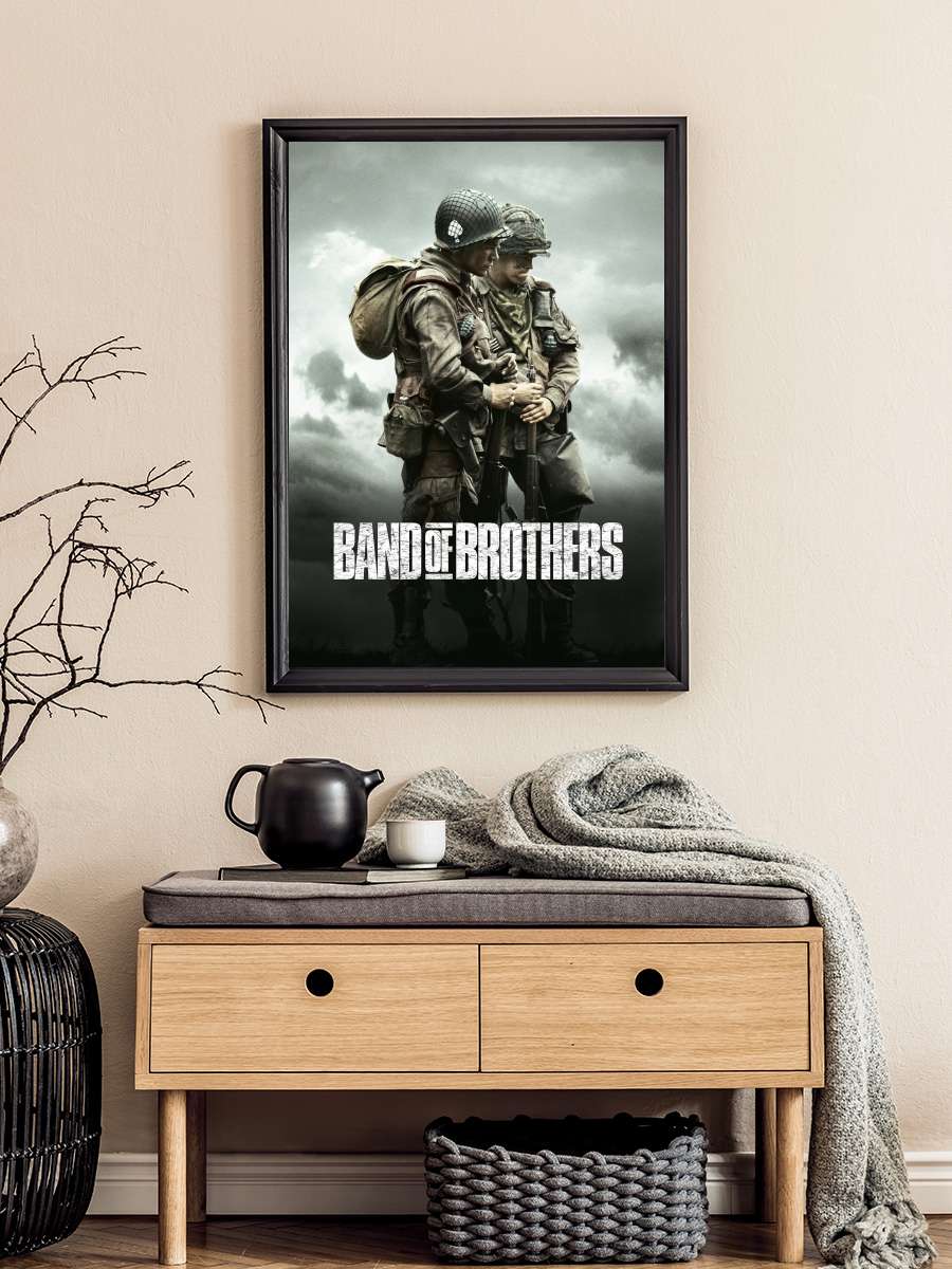 Kardeşler Takımı - Band of Brothers Dizi Tablo Siyah Çerçeveli Dizi Poster Duvar Tablo