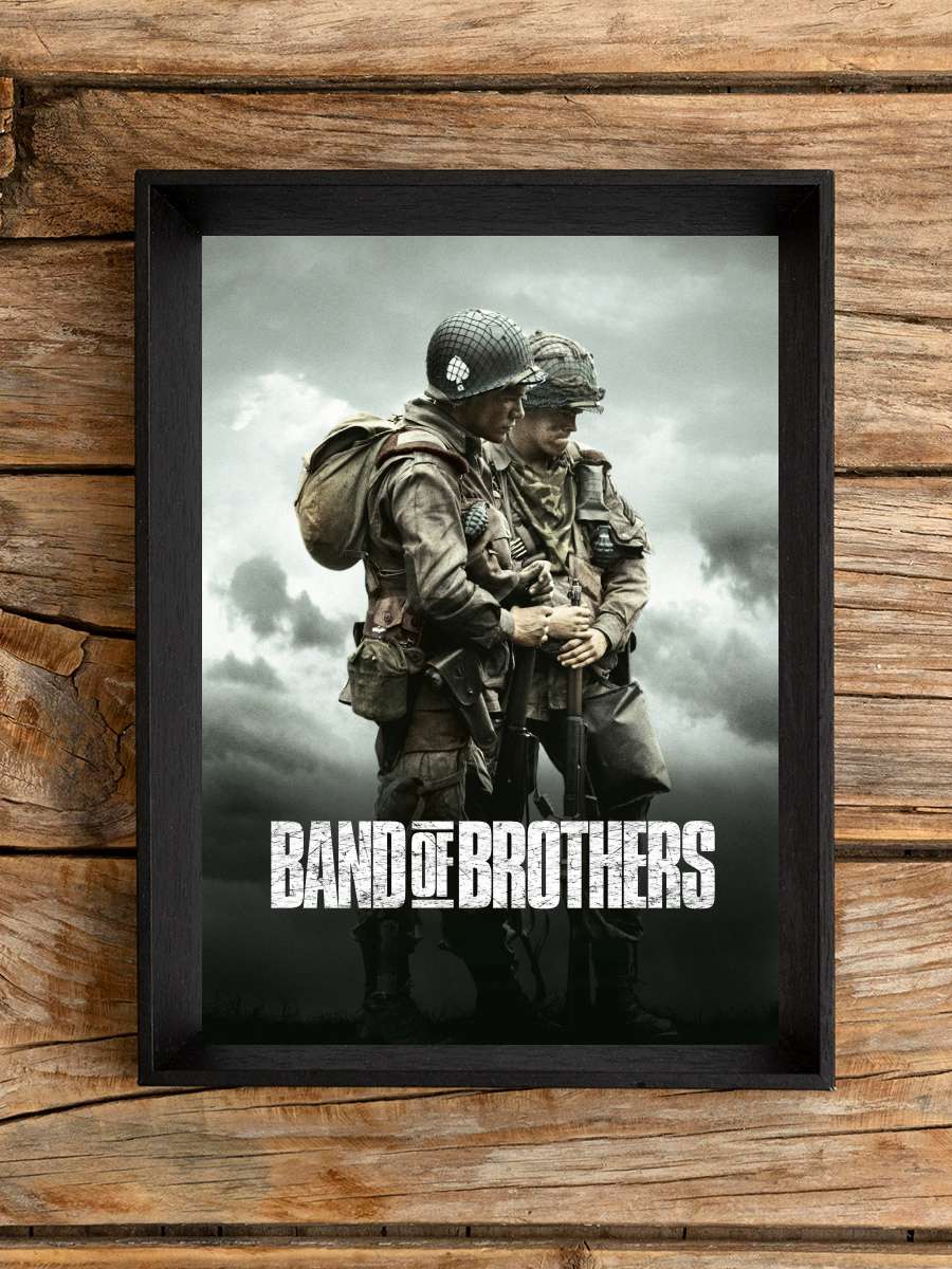 Kardeşler Takımı - Band of Brothers Dizi Tablo Siyah Çerçeveli Dizi Poster Duvar Tablo