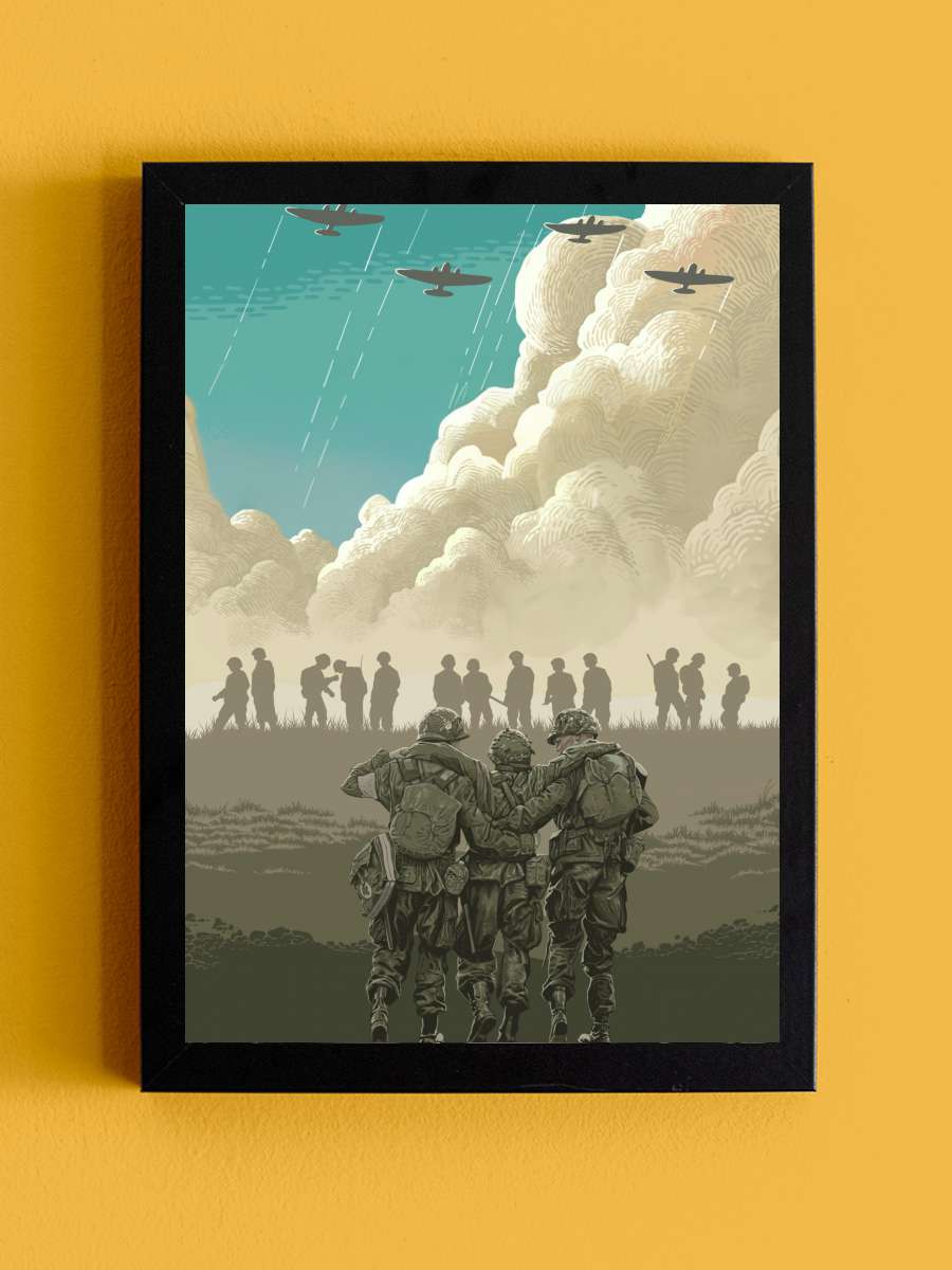 Kardeşler Takımı - Band of Brothers Dizi Tablo Siyah Çerçeveli Dizi Poster Duvar Tablo