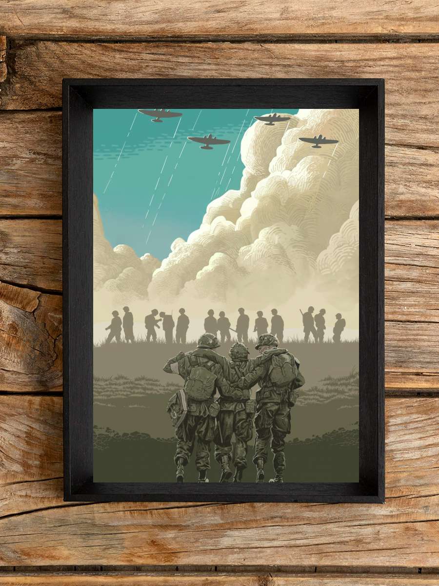 Kardeşler Takımı - Band of Brothers Dizi Tablo Siyah Çerçeveli Dizi Poster Duvar Tablo