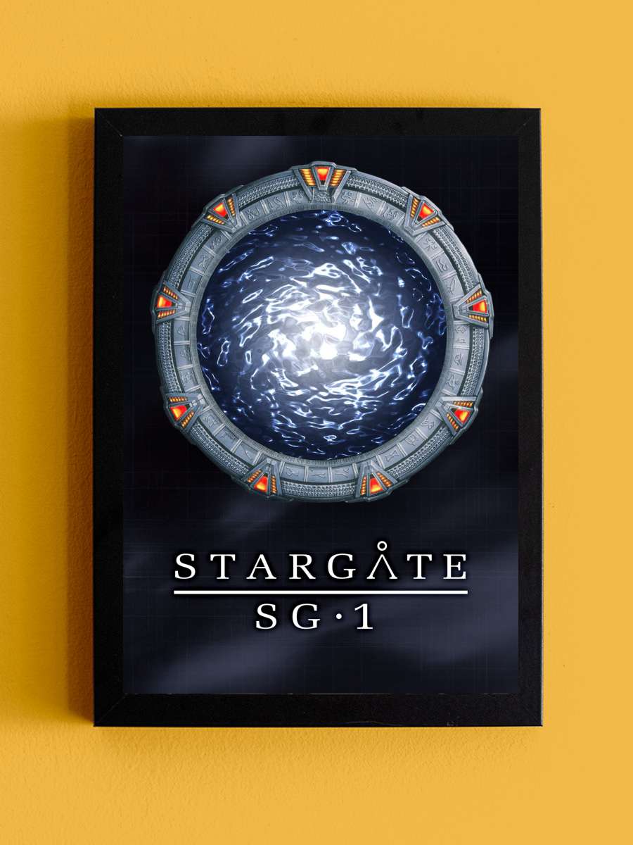 Stargate SG-1 Dizi Tablo Siyah Çerçeveli Dizi Poster Duvar Tablo