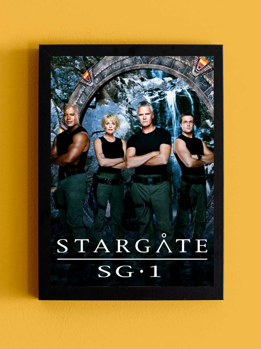 Stargate SG-1 Dizi Tablo Siyah Çerçeveli Dizi Poster Duvar Tablo