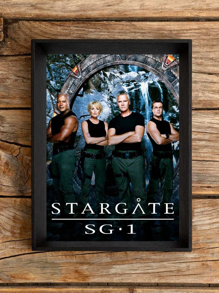 Stargate SG-1 Dizi Tablo Siyah Çerçeveli Dizi Poster Duvar Tablo