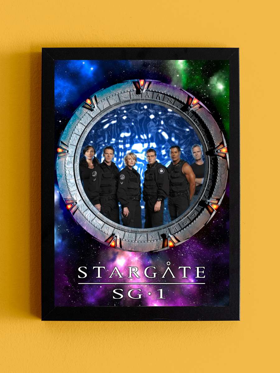 Stargate SG-1 Dizi Tablo Siyah Çerçeveli Dizi Poster Duvar Tablo