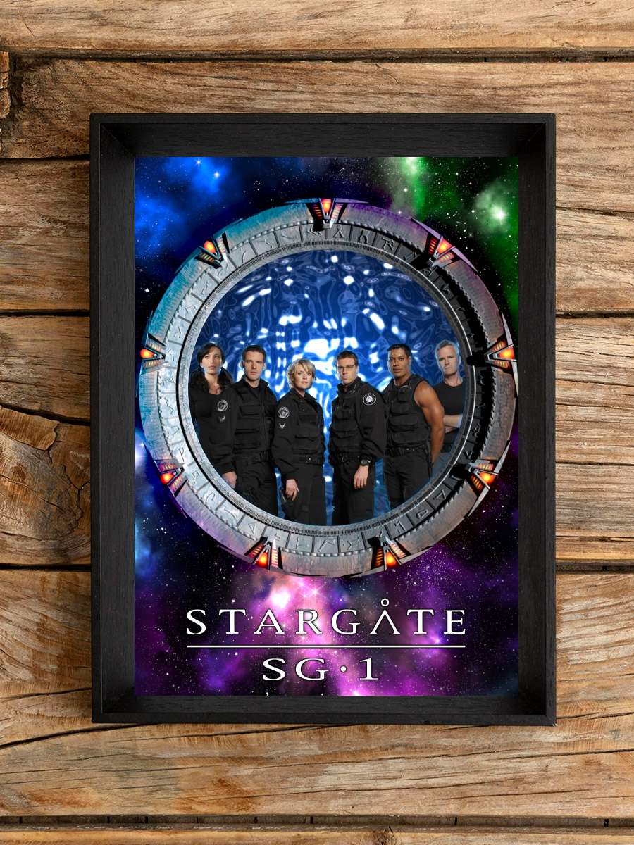 Stargate SG-1 Dizi Tablo Siyah Çerçeveli Dizi Poster Duvar Tablo