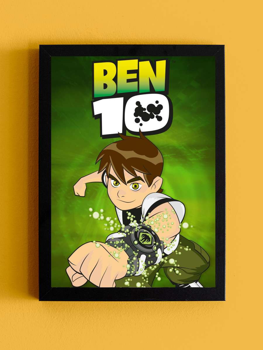 Ben 10 Dizi Tablo Siyah Çerçeveli Dizi Poster Duvar Tablo