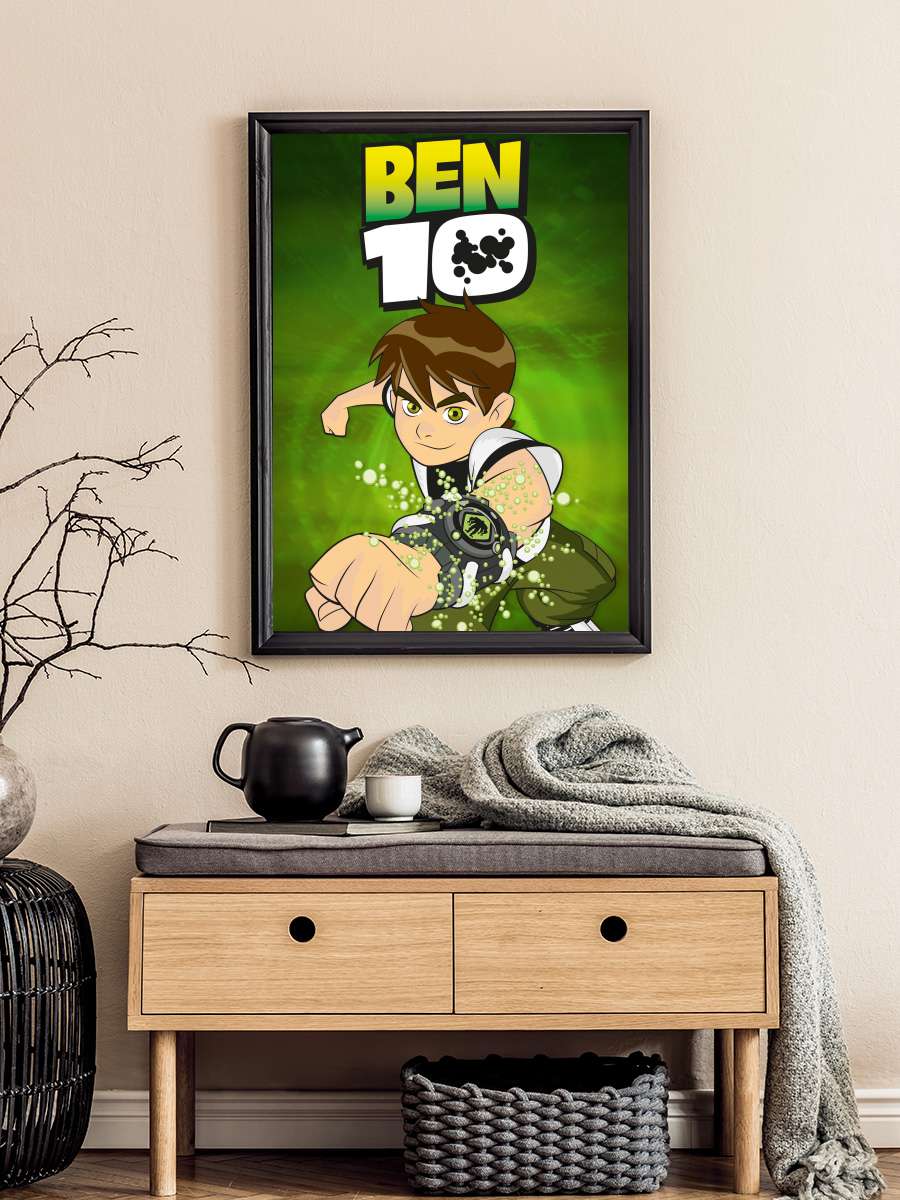 Ben 10 Dizi Tablo Siyah Çerçeveli Dizi Poster Duvar Tablo