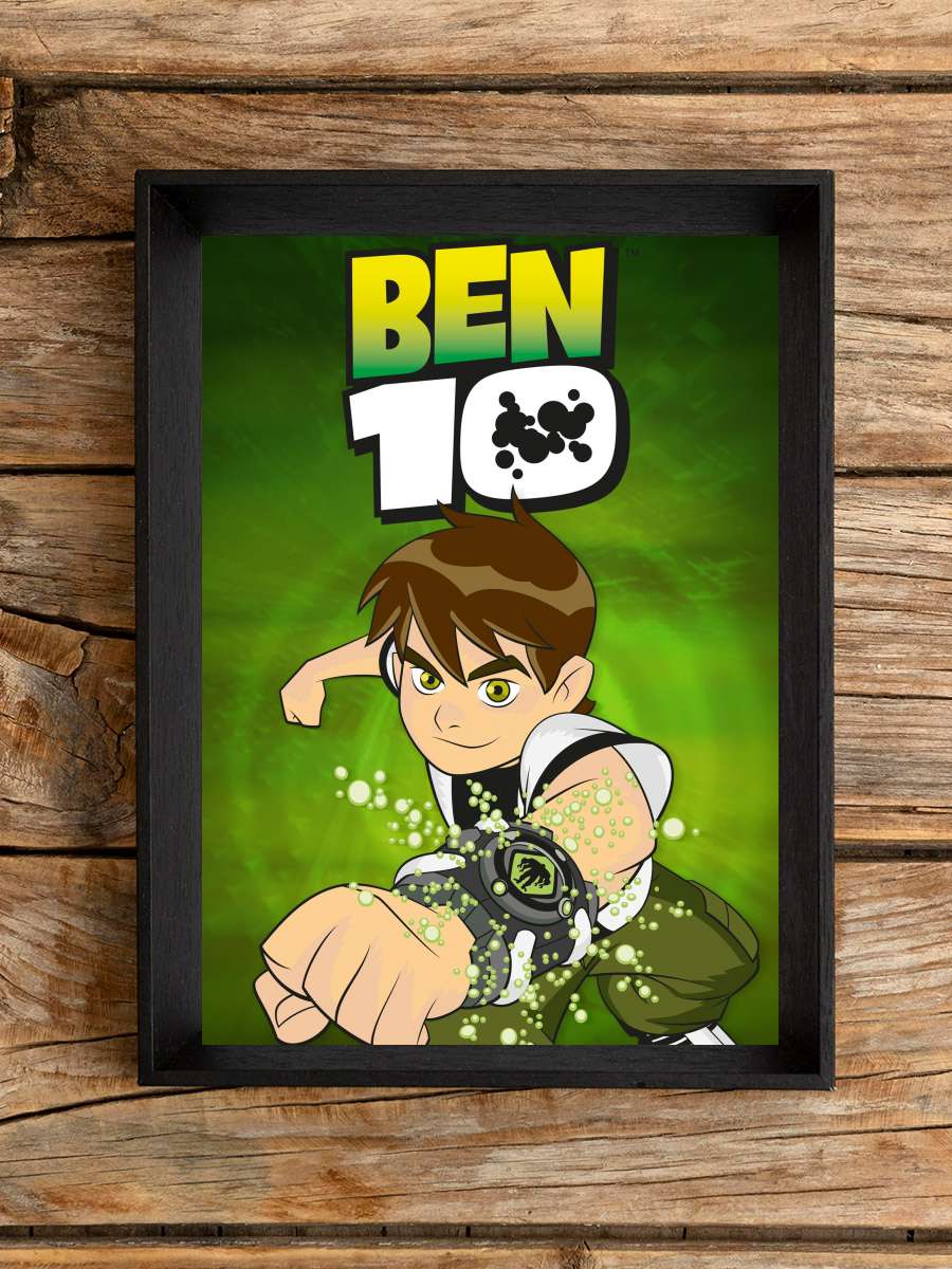 Ben 10 Dizi Tablo Siyah Çerçeveli Dizi Poster Duvar Tablo