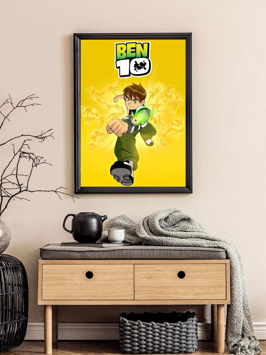 Ben 10 Dizi Tablo Siyah Çerçeveli Dizi Poster Duvar Tablo