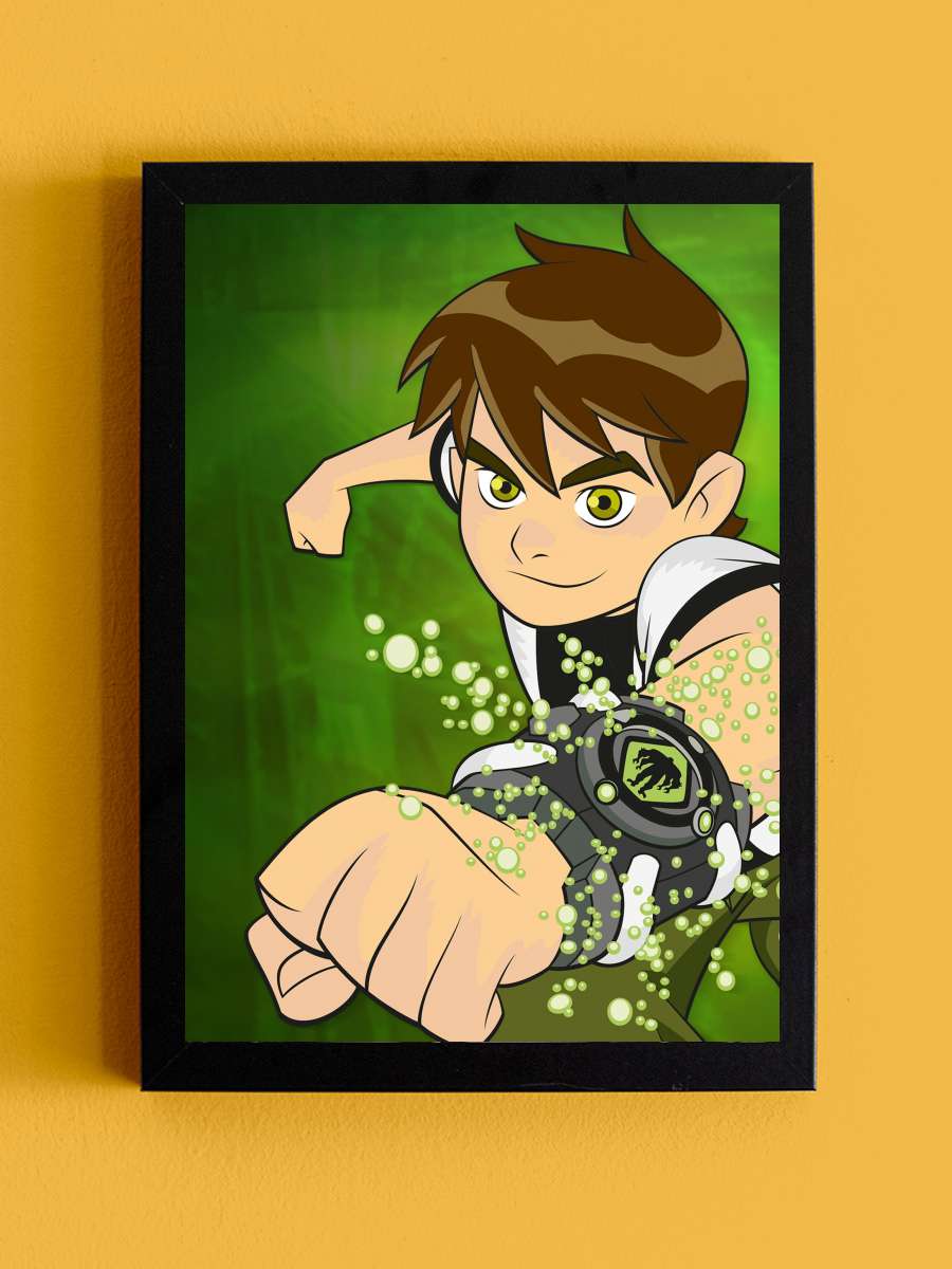 Ben 10 Dizi Tablo Siyah Çerçeveli Dizi Poster Duvar Tablo