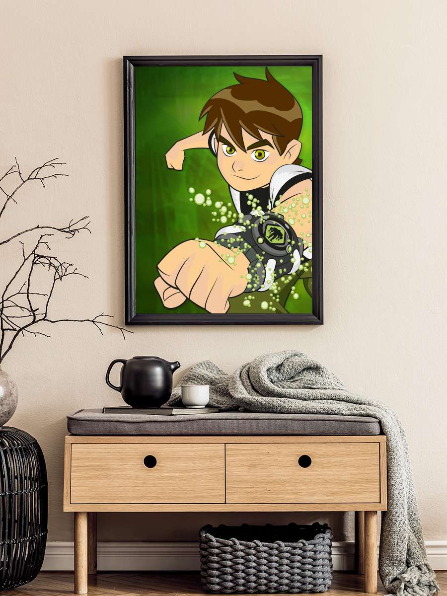 Ben 10 Dizi Tablo Siyah Çerçeveli Dizi Poster Duvar Tablo