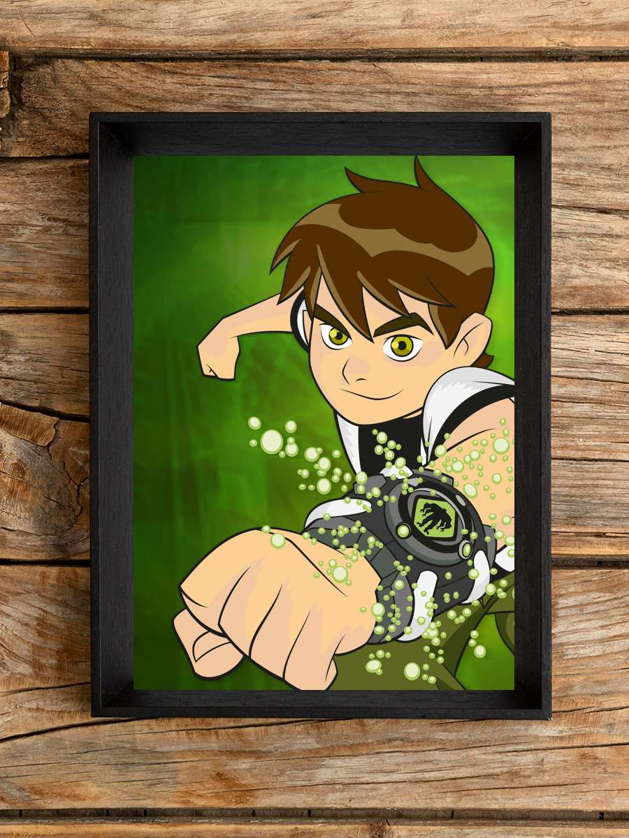 Ben 10 Dizi Tablo Siyah Çerçeveli Dizi Poster Duvar Tablo