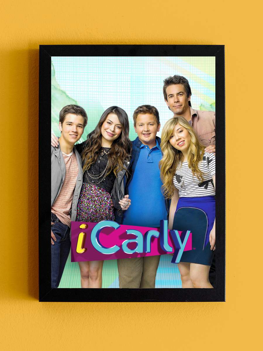 iCarly Dizi Tablo Siyah Çerçeveli Dizi Poster Duvar Tablo