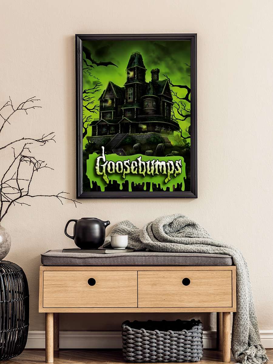 Goosebumps Dizi Tablo Siyah Çerçeveli Dizi Poster Duvar Tablo