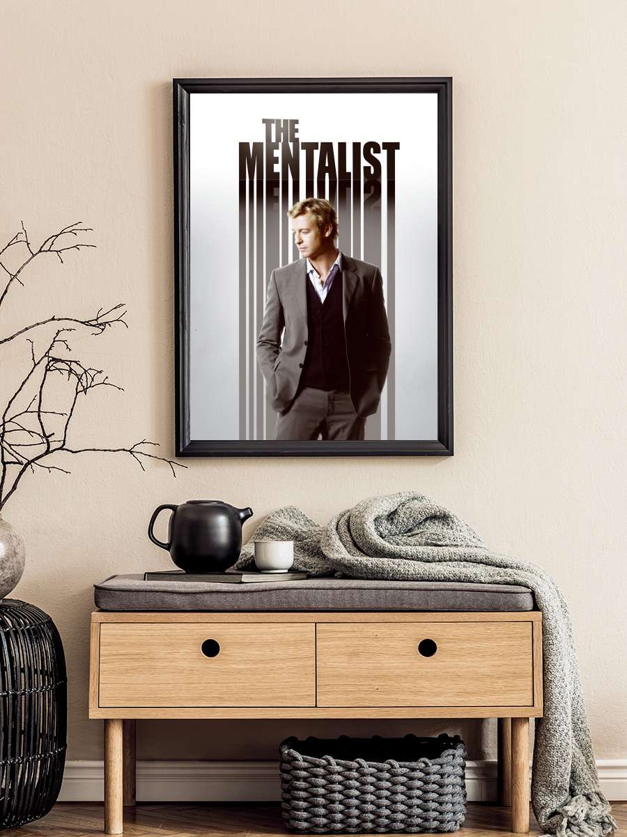 The Mentalist Dizi Tablo Siyah Çerçeveli Dizi Poster Duvar Tablo