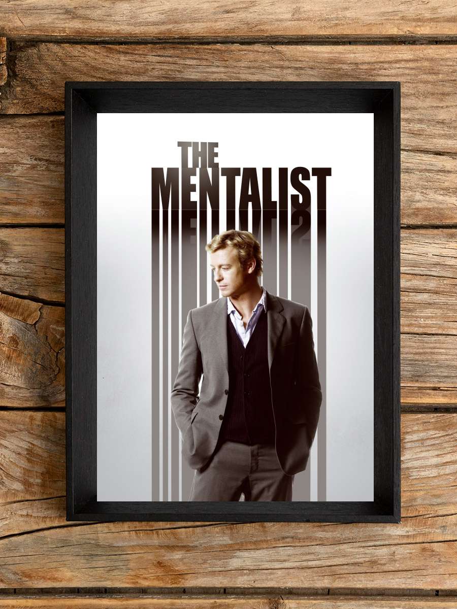 The Mentalist Dizi Tablo Siyah Çerçeveli Dizi Poster Duvar Tablo