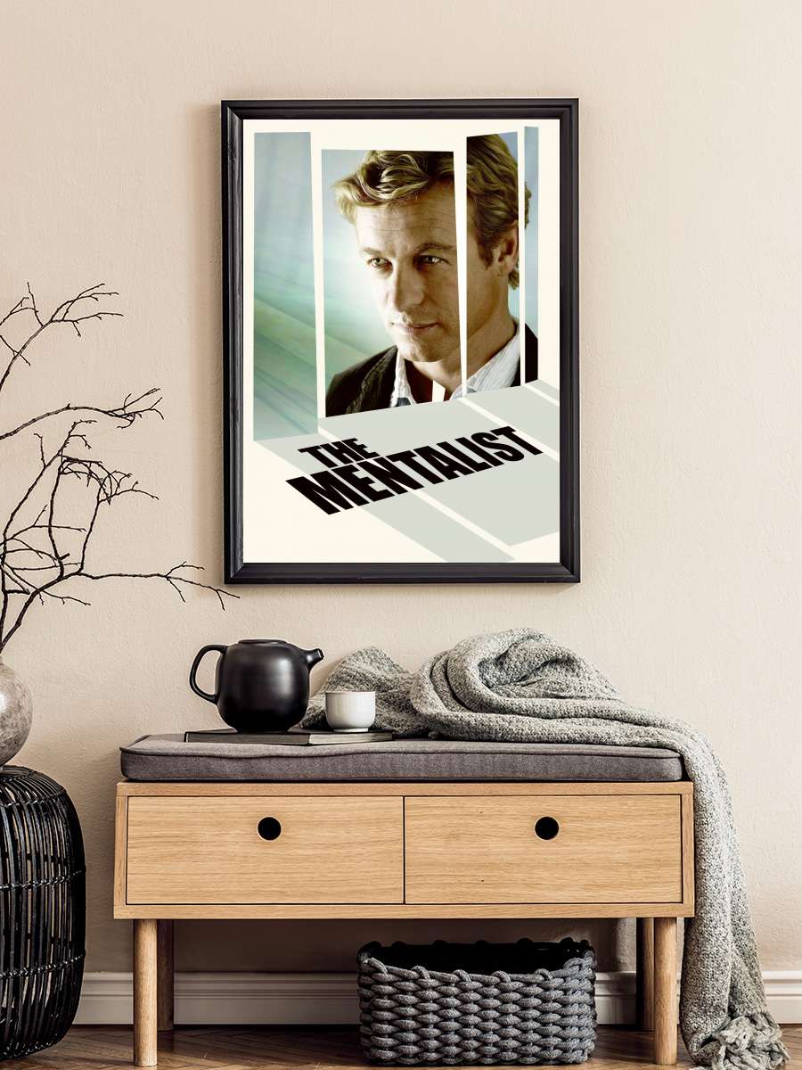 The Mentalist Dizi Tablo Siyah Çerçeveli Dizi Poster Duvar Tablo