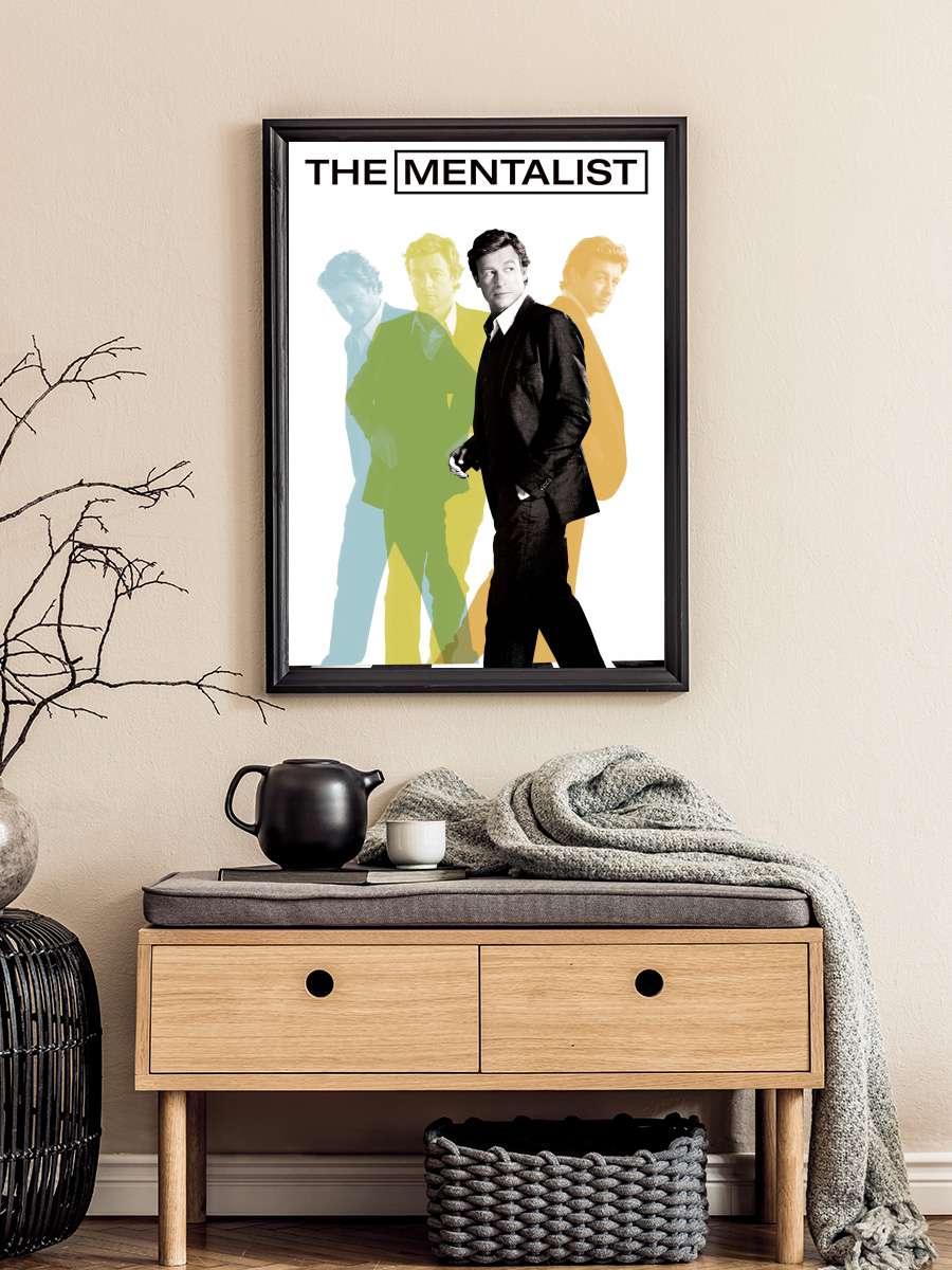 The Mentalist Dizi Tablo Siyah Çerçeveli Dizi Poster Duvar Tablo