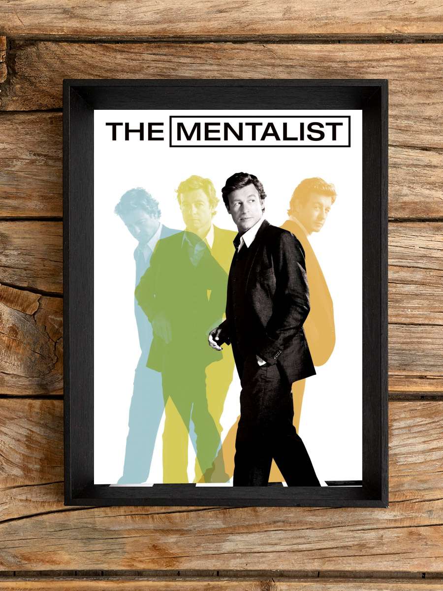 The Mentalist Dizi Tablo Siyah Çerçeveli Dizi Poster Duvar Tablo