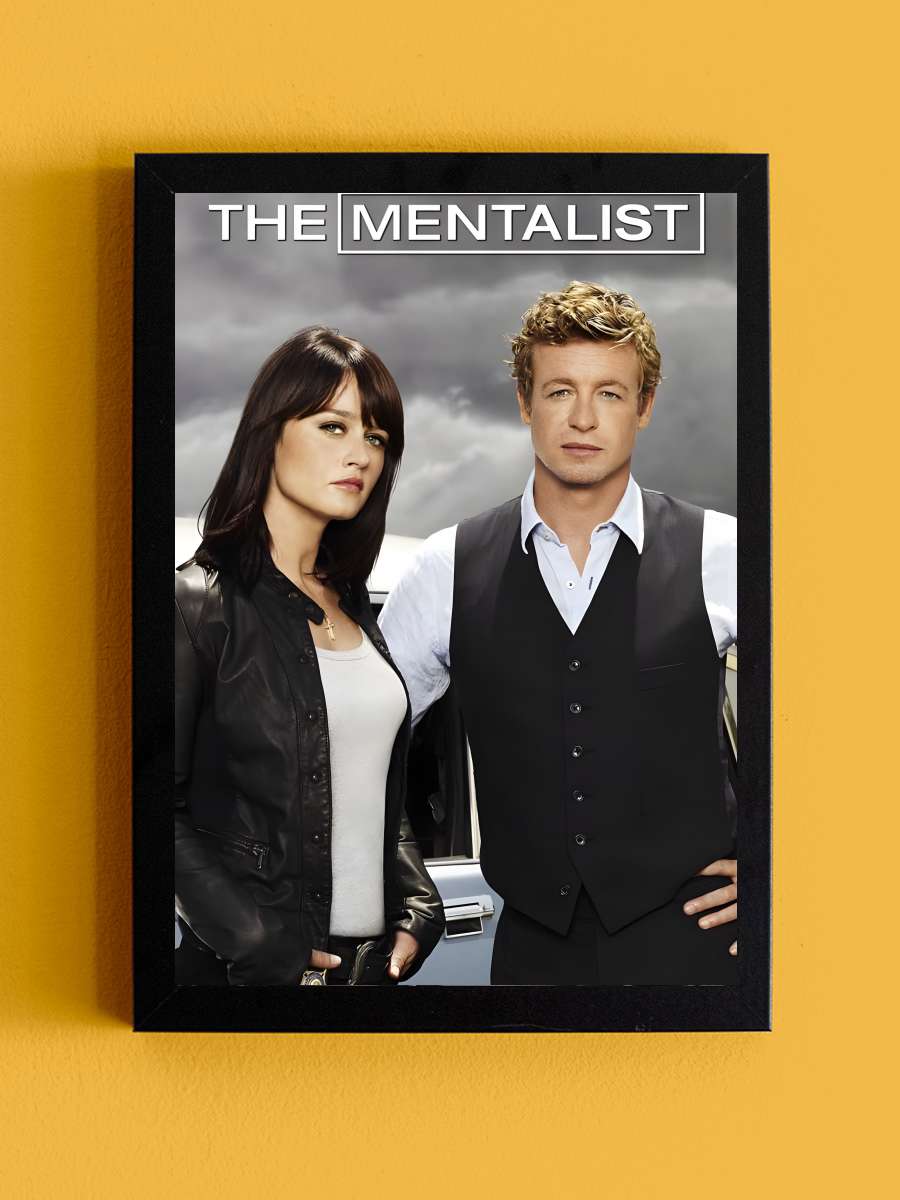 The Mentalist Dizi Tablo Siyah Çerçeveli Dizi Poster Duvar Tablo