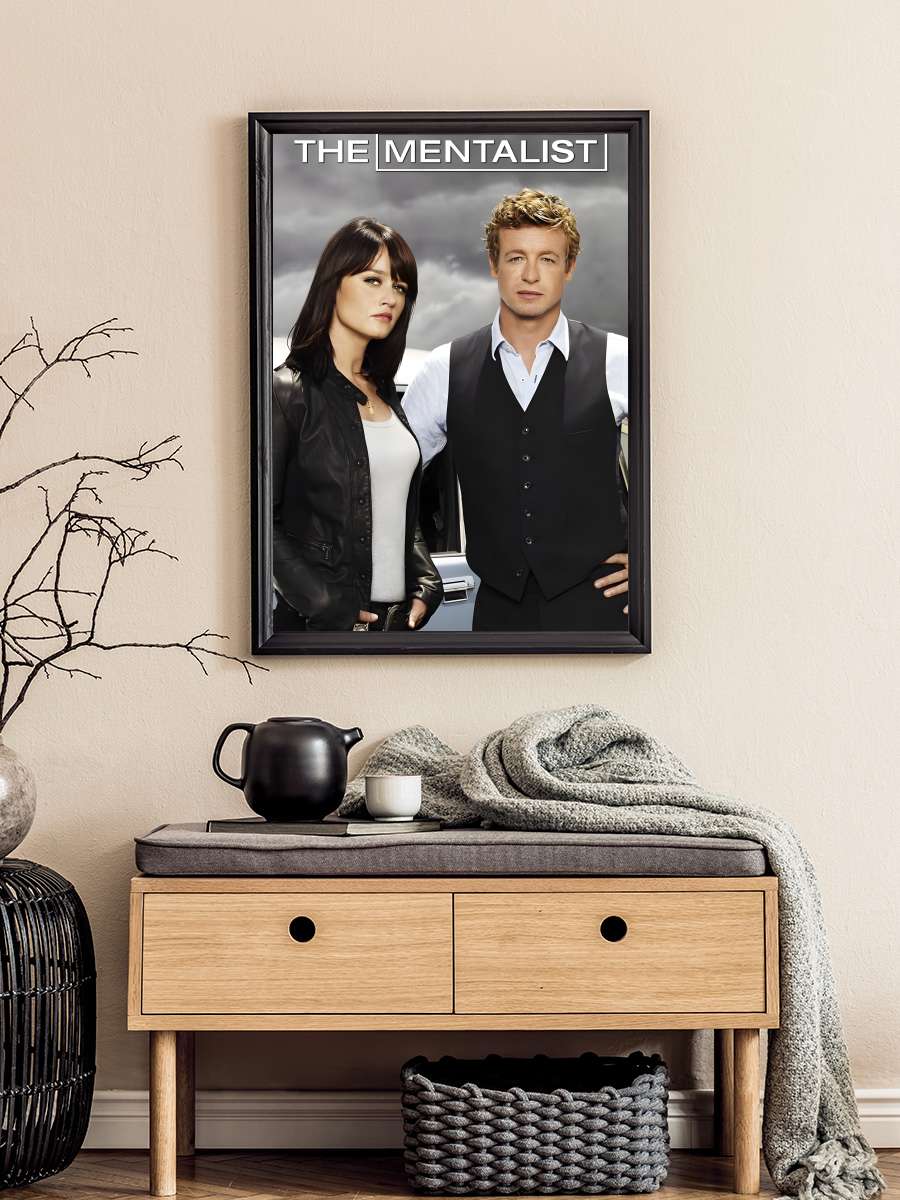 The Mentalist Dizi Tablo Siyah Çerçeveli Dizi Poster Duvar Tablo