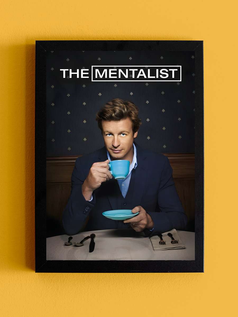 The Mentalist Dizi Tablo Siyah Çerçeveli Dizi Poster Duvar Tablo