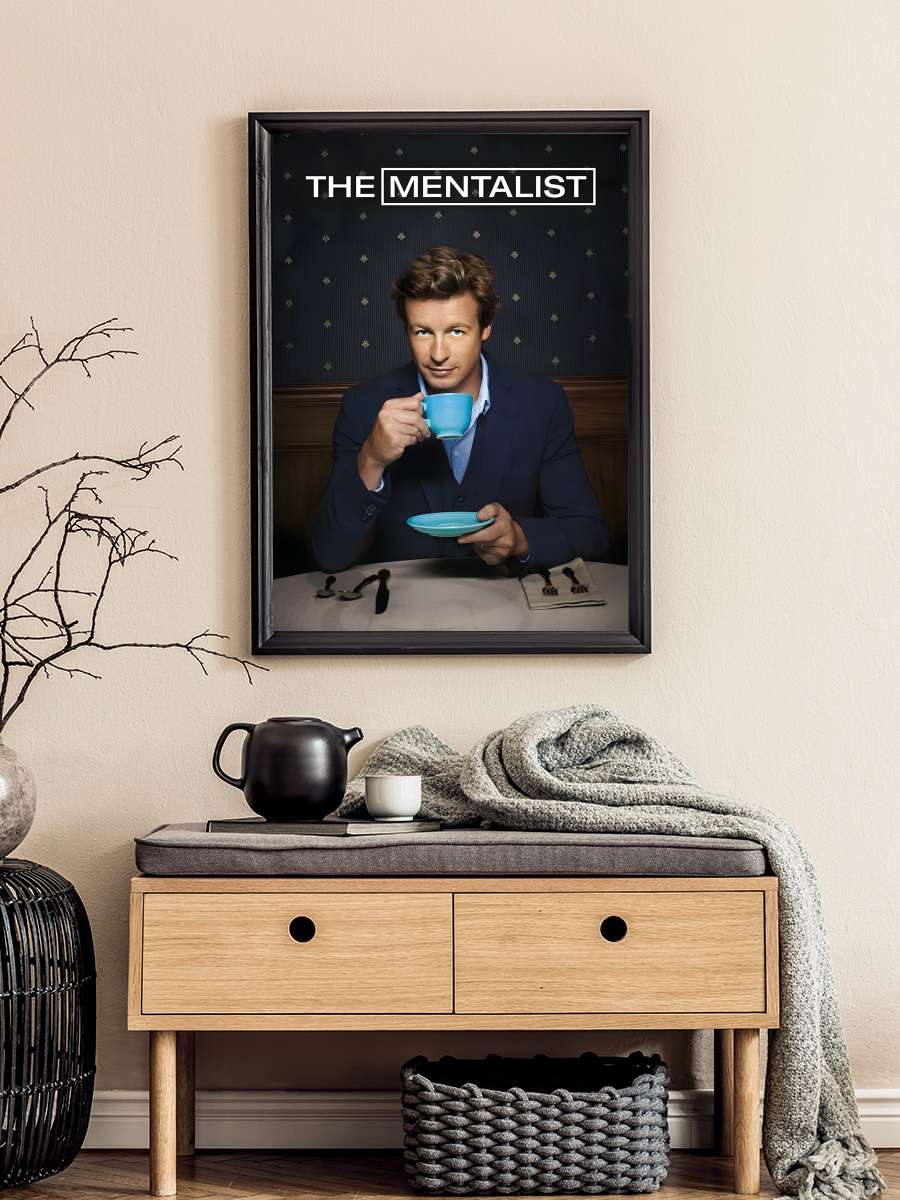 The Mentalist Dizi Tablo Siyah Çerçeveli Dizi Poster Duvar Tablo