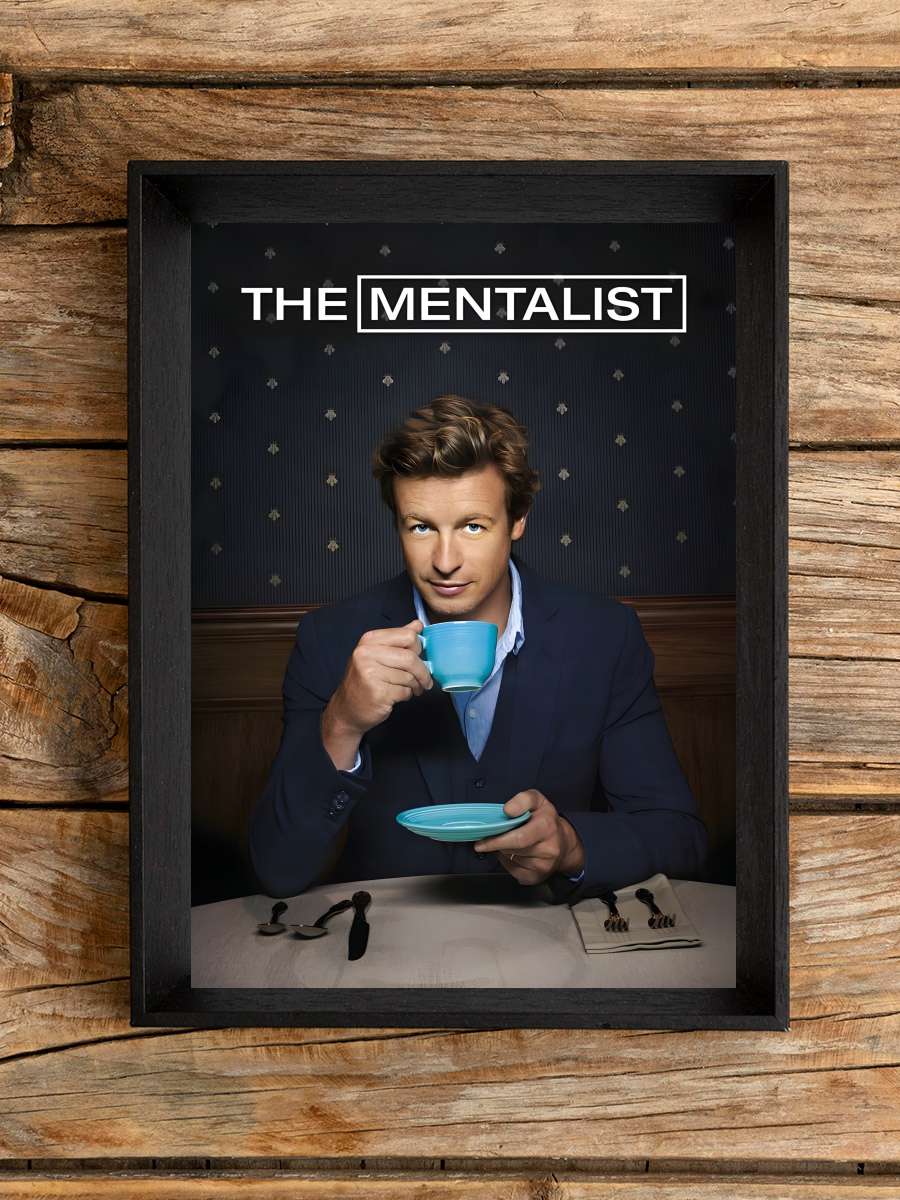 The Mentalist Dizi Tablo Siyah Çerçeveli Dizi Poster Duvar Tablo