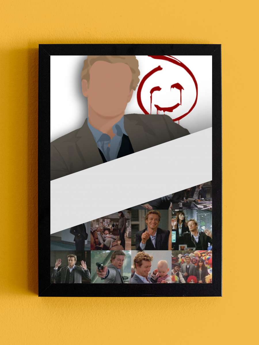 The Mentalist Dizi Tablo Siyah Çerçeveli Dizi Poster Duvar Tablo