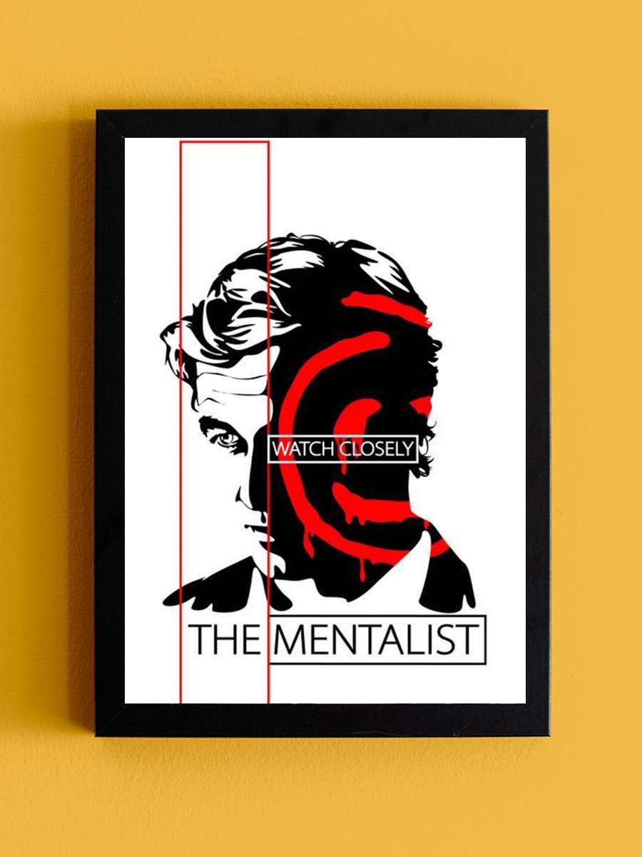 The Mentalist Dizi Tablo Siyah Çerçeveli Dizi Poster Duvar Tablo