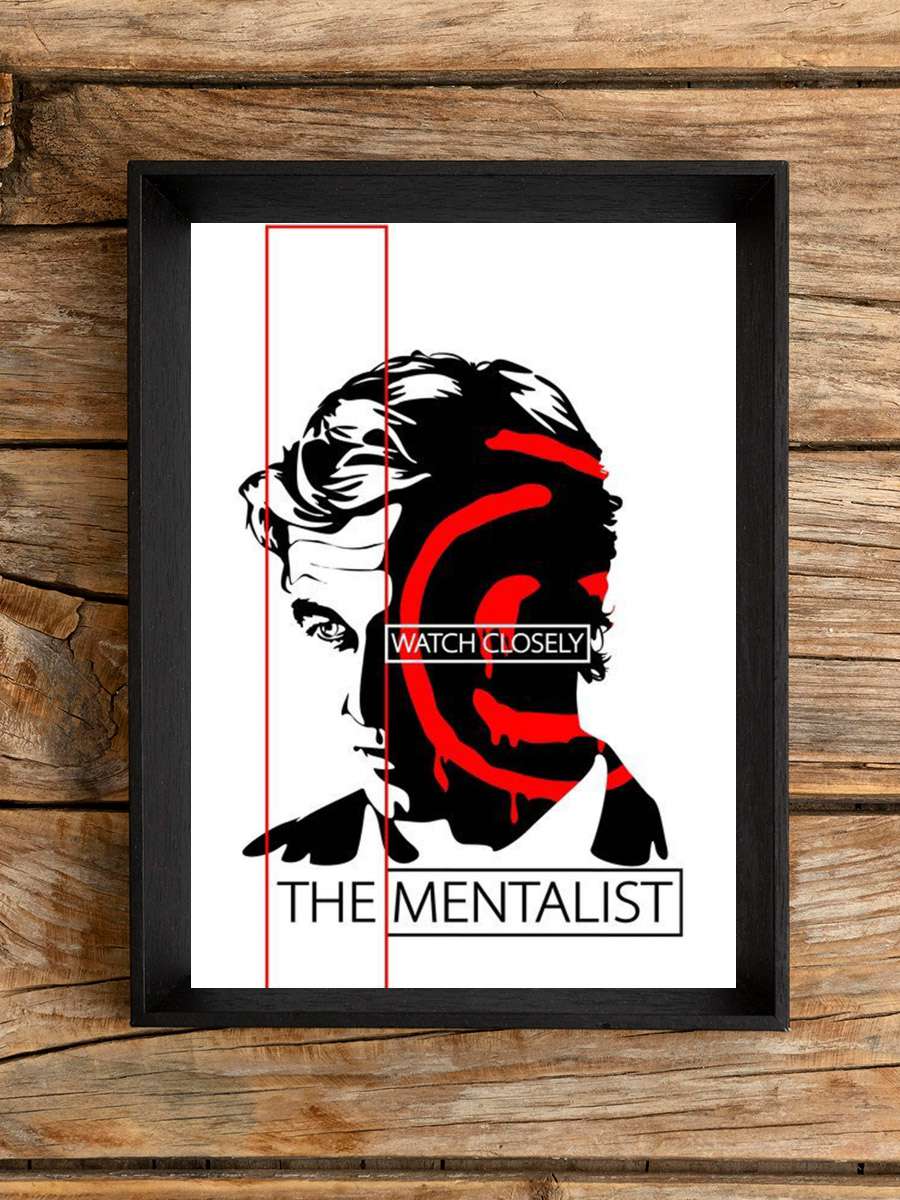 The Mentalist Dizi Tablo Siyah Çerçeveli Dizi Poster Duvar Tablo