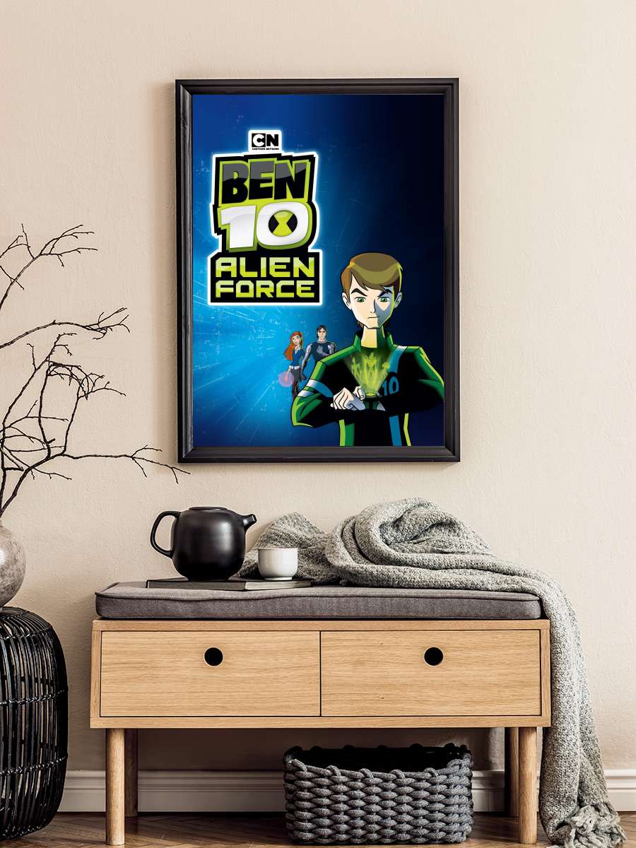 Ben 10: Alien Force Dizi Tablo Siyah Çerçeveli Dizi Poster Duvar Tablo