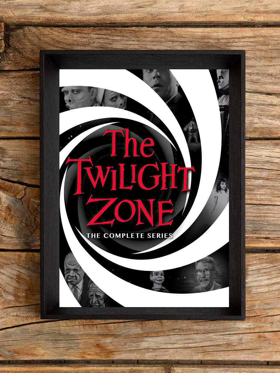 Alacakaranlık Kuşağı - The Twilight Zone Dizi Tablo Siyah Çerçeveli Dizi Poster Duvar Tablo