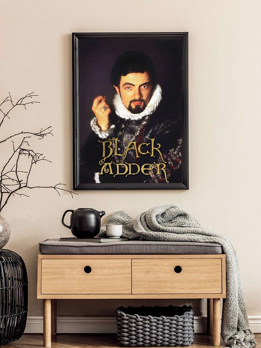 Blackadder Dizi Tablo Siyah Çerçeveli Dizi Poster Duvar Tablo