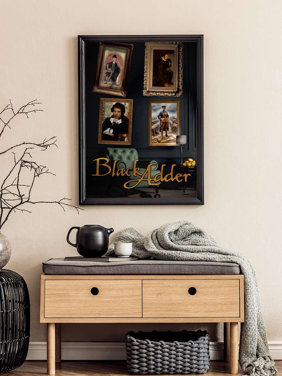 Blackadder Dizi Tablo Siyah Çerçeveli Dizi Poster Duvar Tablo