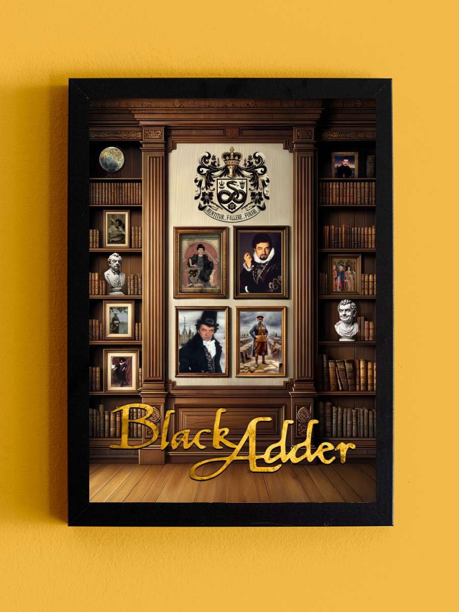 Blackadder Dizi Tablo Siyah Çerçeveli Dizi Poster Duvar Tablo