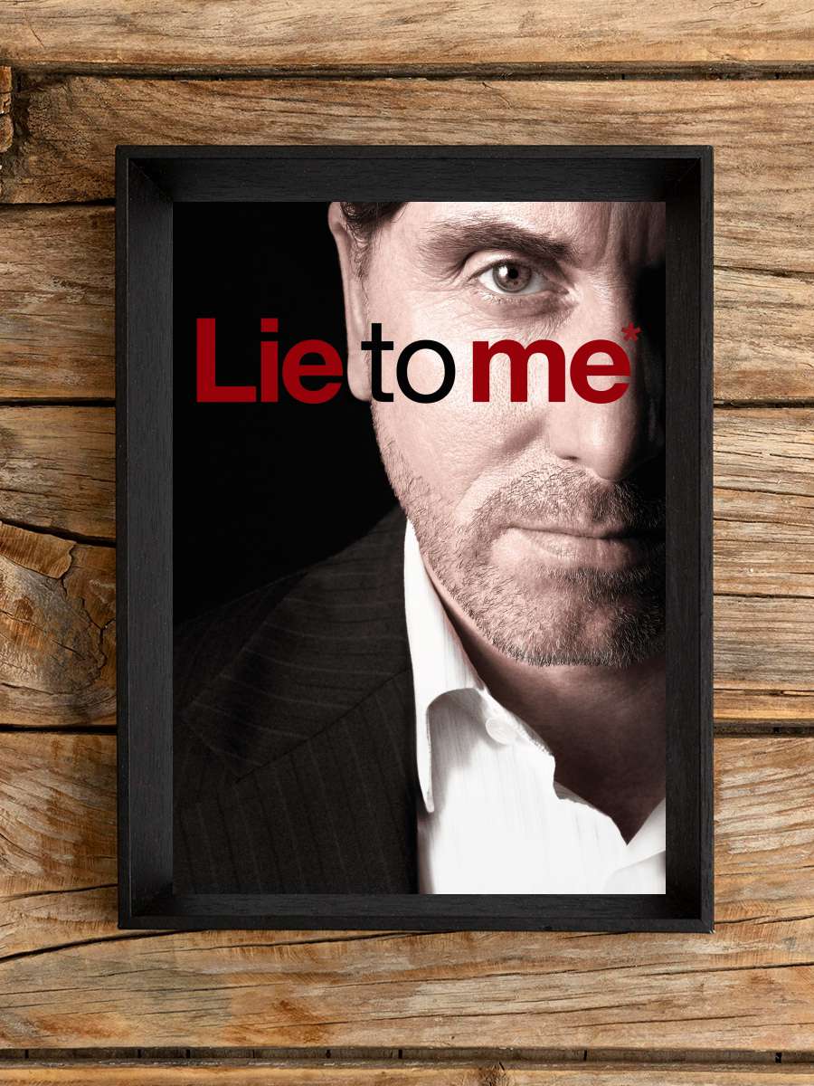 Lie to Me Dizi Tablo Siyah Çerçeveli Dizi Poster Duvar Tablo