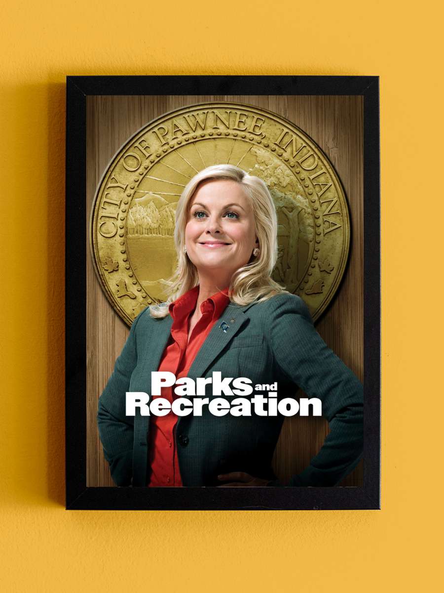 Parks and Recreation Dizi Tablo Siyah Çerçeveli Dizi Poster Duvar Tablo