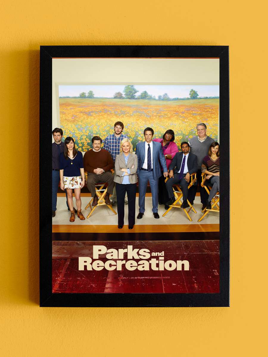 Parks and Recreation Dizi Tablo Siyah Çerçeveli Dizi Poster Duvar Tablo